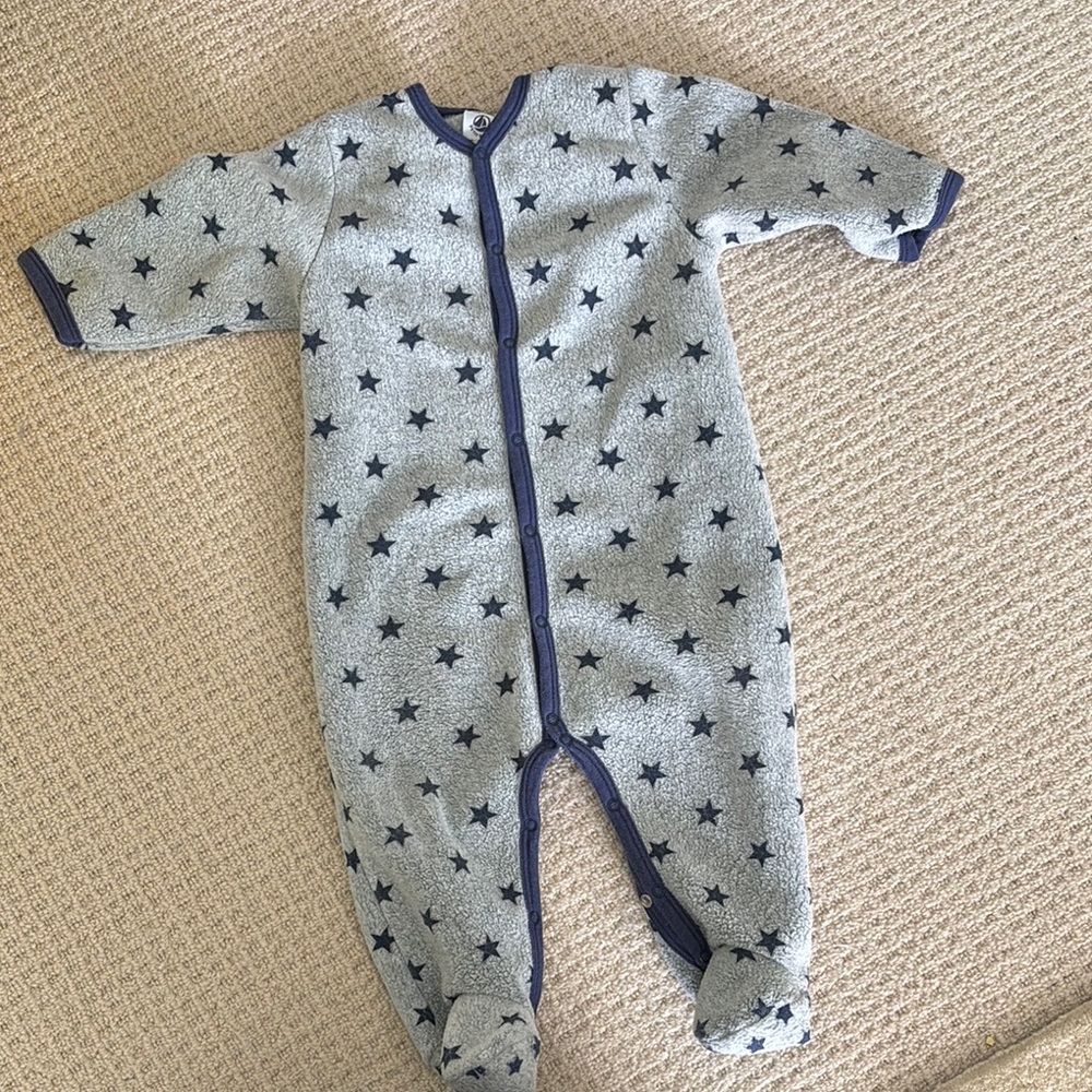 Petit Bateau Star Fleece Suit